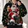 Relaxed Santa With Ale And Christmas Tree For Holiday Party Cheer And Winter Gifting All-over Print Hoodie (Lightweight) - 2