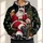 Relaxed Santa With Ale And Christmas Tree For Holiday Party Cheer And Winter Gifting All-over Print Hoodie (Lightweight) - 1