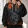 Haunted Castle Graveyard Moon Halloween Scene for Autumn Nights and Spooky Parties All-over Print Hoodie (Lightweight) - 2