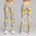 Yellow Daisy Wildflower Scatter for Yoga Pilates and Everyday Casual Wear Leggings - 9