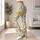 Yellow Daisy Wildflower Scatter for Yoga Pilates and Everyday Casual Wear Leggings - 12