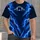 Navy Football Lightning and Star Panels for Game Day and Weekend Fan Style Wear All-over Print Unisex T-shirt - 4