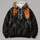 Cloaked Reaper with Scythe Under Orange Moon for Halloween Night and Gothic Fall Wear All-over Print Hoodie (Lightweight) - 4