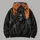 Cloaked Reaper with Scythe Under Orange Moon for Halloween Night and Gothic Fall Wear All-over Print Hoodie (Lightweight) - 5
