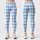 Sky Blue And White Harlequin Checks for Yoga Pilates and Everyday Activewear Style Leggings - 3