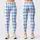 Sky Blue And White Harlequin Checks for Yoga Pilates and Everyday Activewear Style Leggings - 1