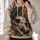 Raven Skull Beneath a Blood Moon for Halloween Nights and Gothic Autumn Gatherings All-over Print Hoodie (Lightweight) - 2