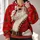 Cool Santa with Sunglasses and Holly for Festive Christmas Celebrations and Gatherings All-over Print Hoodie (Lightweight) - 2