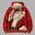 Cool Santa with Sunglasses and Holly for Festive Christmas Celebrations and Gatherings All-over Print Hoodie (Lightweight) - 5