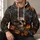 Crowned Skull and Jack O Lanterns for Halloween Night and Gothic Fall Style All-over Print Hoodie (Lightweight) - 6