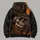 Cowboy Skull, Raven and Pumpkin Halloween Scene for Autumn Night Celebrations All-over Print Hoodie (Lightweight) - 5