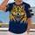 Fierce Golden Wolf Mascot for Outdoor Game Day and Casual Autumn Adventures for Fans All-over Print Unisex T-shirt - 2