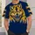 Fierce Golden Wolf Mascot for Outdoor Game Day and Casual Autumn Adventures for Fans All-over Print Unisex T-shirt - 5