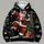 Jolly Bearded Holiday Man with Tree and Gifts for Christmas Parties and Winter Cheer All-over Print Hoodie (Lightweight) - 4