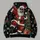 Jolly Bearded Holiday Man with Tree and Gifts for Christmas Parties and Winter Cheer All-over Print Hoodie (Lightweight) - 5