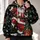 Jolly Bearded Holiday Man with Tree and Gifts for Christmas Parties and Winter Cheer All-over Print Hoodie (Lightweight) - 2