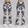 Gray And White Camouflage Style For Yoga, Pilates, Training And Everyday Activewear Leggings - 9