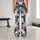 Gray And White Camouflage Style For Yoga, Pilates, Training And Everyday Activewear Leggings - 10