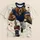 Roaring Bear Football Player for Game Day Spirit, School Events and Youth Sports Fans All-over Print Unisex T-shirt - 1