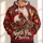 Santa North Pole Cheer for Christmas Parties, Family Gatherings and Winter Celebrations All-over Print Hoodie (Lightweight) - 1