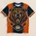 Vintage Orange And Navy Grizzly Bear Football Spirit For Game Day And Tailgate Fans All-over Print Unisex T-shirt - 1