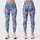 Indigo Blue Paisley Motifs for Yoga Pilates and Everyday Active Living Leggings - 3