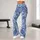 Indigo Blue Paisley Motifs for Yoga Pilates and Everyday Active Living Leggings - 10