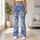 Indigo Blue Paisley Motifs for Yoga Pilates and Everyday Active Living Leggings - 11