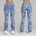Indigo Blue Paisley Motifs for Yoga Pilates and Everyday Active Living Leggings - 9