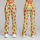 Pink Strawberry And Teal Leaf Motifs For Yoga, Pilates And Everyday Wear Leggings - 9