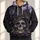 Gothic Skull Witch Hat and Moon for Halloween Night, Spooky Season Gift for Adults All-over Print Hoodie (Lightweight) - 1