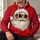 Cool Santa Face With Sunglasses for Christmas Parties and Festive Holiday Cheer All-over Print Hoodie (Lightweight) - 6