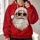 Cool Santa Face With Sunglasses for Christmas Parties and Festive Holiday Cheer All-over Print Hoodie (Lightweight) - 2