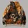 Skull Witch Hat and Pumpkin Moonlit Graveyard for Halloween Night Celebrations, Spooky All-over Print Hoodie (Lightweight) - 5