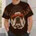 Bulldog Sunglasses and City Skyline for Classic Baseball Fans and Everyday Weekend Wear All-over Print Unisex T-shirt - 5