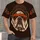 Bulldog Sunglasses and City Skyline for Classic Baseball Fans and Everyday Weekend Wear All-over Print Unisex T-shirt - 4