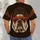 Bulldog Sunglasses and City Skyline for Classic Baseball Fans and Everyday Weekend Wear All-over Print Unisex T-shirt - 6