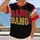 Red And Gold Varsity Lettering For Back To School And Casual Campus Style All-over Print Unisex T-shirt - 2