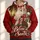 Santa Lantern and Gift Scene for Christmas Celebrations and Cozy Winter Gatherings All-over Print Hoodie (Lightweight) - 1
