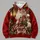 Santa Lantern and Gift Scene for Christmas Celebrations and Cozy Winter Gatherings All-over Print Hoodie (Lightweight) - 4