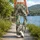 Sage Green Woodland Camo for Yoga, Pilates, and Everyday Activewear Leggings - 12