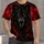 Fierce Black Wolf With Crimson Haze For Bold Everyday Style And Night Out Wear All-over Print Unisex T-shirt - 4