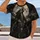 Howling Werewolf Beneath Full Moon for Halloween Nights and Everyday Gothic Style All-over Print Unisex T-shirt - 2