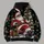 Jolly Santa Beside Decorated Christmas Tree for Festive Holiday Gatherings and Cheer All-over Print Hoodie (Lightweight) - 5