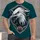 Eagle Football Spirit Crest for Game Day Tailgating and Dedicated Gridiron Fans All-over Print Unisex T-shirt - 4