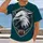 Eagle Football Spirit Crest for Game Day Tailgating and Dedicated Gridiron Fans All-over Print Unisex T-shirt - 2