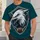 Eagle Football Spirit Crest for Game Day Tailgating and Dedicated Gridiron Fans All-over Print Unisex T-shirt - 5