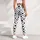 Dusty Blue Black Polka Dots for Yoga Pilates and Everyday Casual Style Leggings - 6