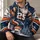 Santa Football Player Holiday Game Day Christmas Party Gift for Men and Winter Fans All-over Print Hoodie (Lightweight) - 6