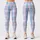 Pastel Blue Tartan Plaid for Yoga, Pilates, and Everyday Casual Wear Leggings - 3